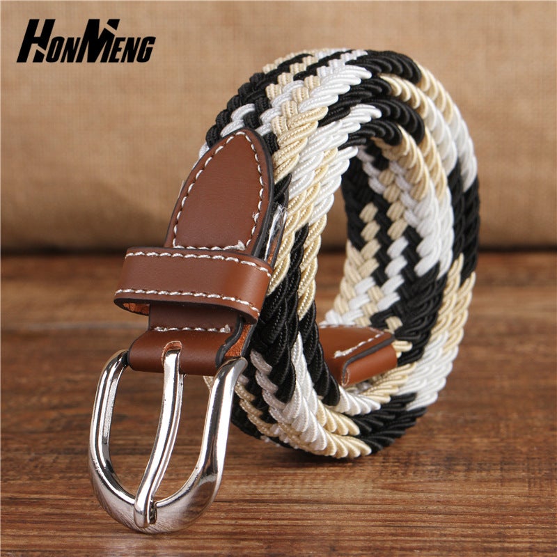 2.5cm Elastic Canvas Belt UnisexC13 C13 