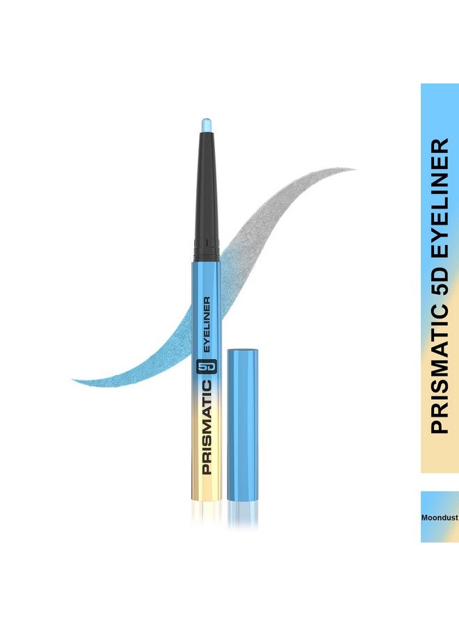 Glam 21 Glam21 Prismatic 5D Eyeliner| Waterproof|Smudge Proof|Long Lasting Eyeliner With Easy Application|Creamy Formula|Multichrome Effect Bold Color Payoff | 05-Moondust - Image 2
