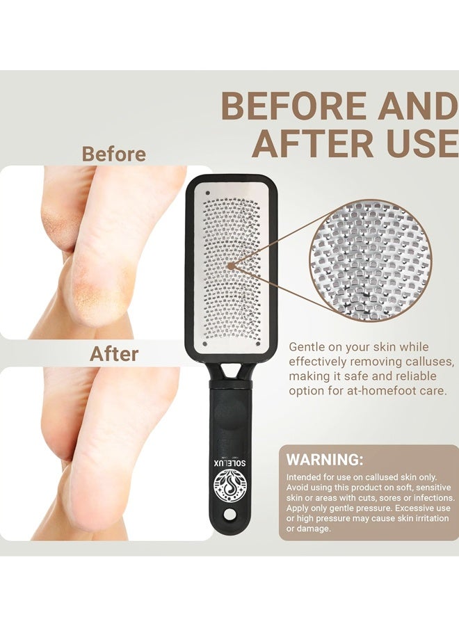 Foot File Callus Remover for Feet Care - Stainless Foot Scrubber Dead Skin Remover for Wet and Dry Foot - Image 4