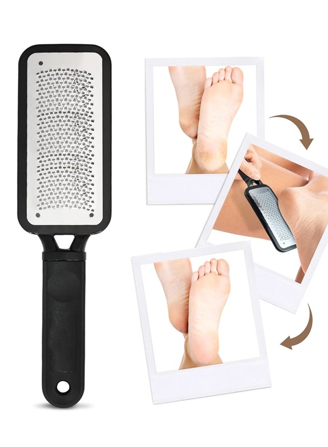 Foot File Callus Remover for Feet Care - Stainless Foot Scrubber Dead Skin Remover for Wet and Dry Foot - Image 1