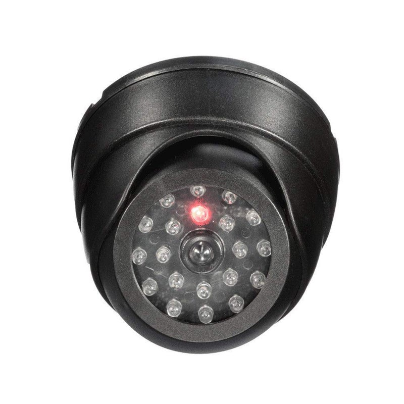 Dummy Security Camera with Blinking Red Led Light Indication Fake CCTV Dummy Dome Camera (Black, 1Pcs)