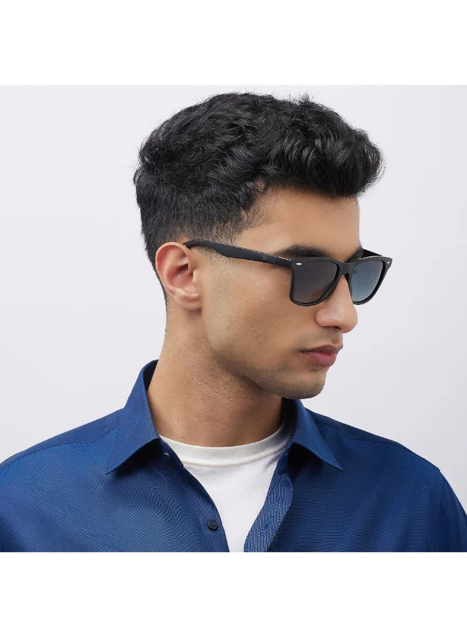 Lee Cooper Polarized Sunglasses Gradient G15 Frame Black Mirror Lens 53mm  - LC1215C02