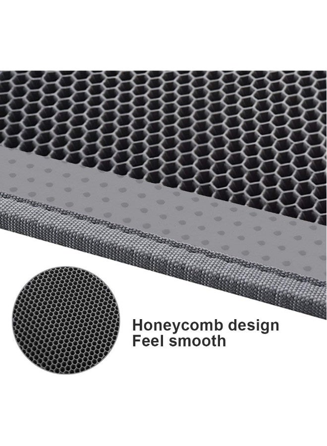 Generic Cat Litter Mat Double Layer Waterproof Urine Proof Trapping Mat 1 Pack (Gray, 24x15 Inch  - Image 2