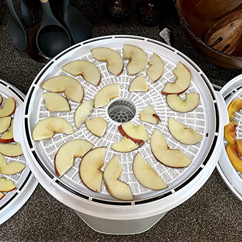 DOSTK (8 Pack) Round Silicone Dehydrator Sheets, Dostk Premium Non Stick Silicone Mesh for Fruit Dehydrator, Tray Liner Reusable (Round 13" Diameter) - Image 4