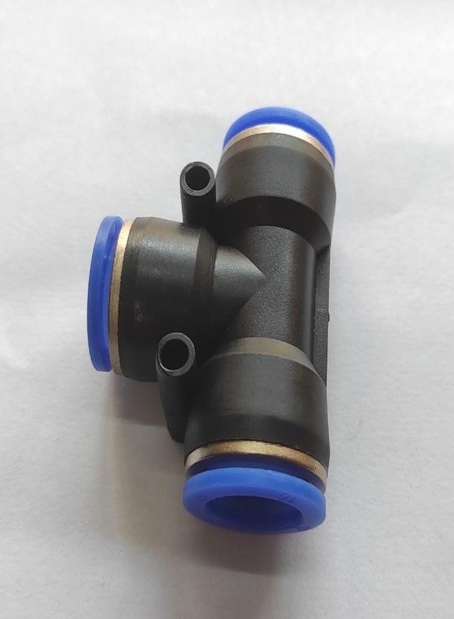DLEIN 16 X 16 X16 MM Pneumatic joint Type Tee Air Push Connector Push in Pneumatic Connector T Shape 3 Way Quick Fittings Quick Air Fittings Size 16 X 16 X16 MM T(1PC) - Image 2