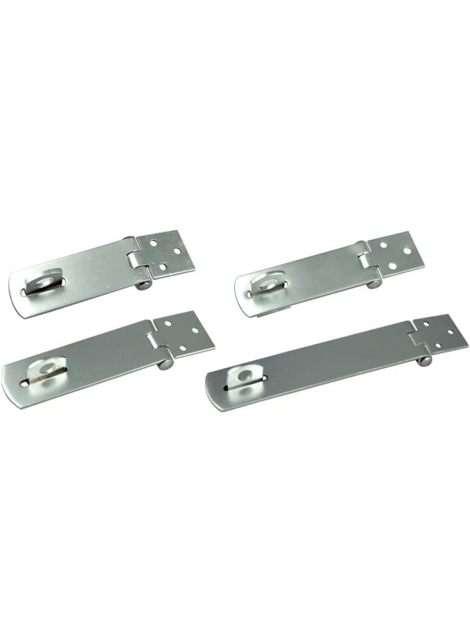 ROBUSTLINE Aluminium Hasp And Staple Door Padlock Hasp Bolt Padlock Buckle Staple With Screws For Door Cabinet Drawer Pet Cage 4 2 1 2Inch - Image 1