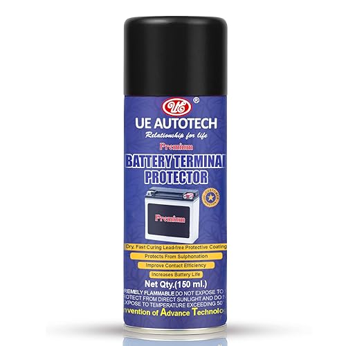 UE Autotech Premium Battery Terminal Protection Spray - Rust & Corrosion Protection of Battery Terminals - Enhance Battery Life - Protector Cable Connector Corrosion Spray, 150 ml - Image 1
