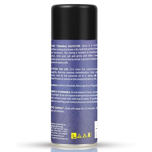 UE Autotech Premium Battery Terminal Protection Spray - Rust & Corrosion Protection of Battery Terminals - Enhance Battery Life - Protector Cable Connector Corrosion Spray, 150 ml - Image 2