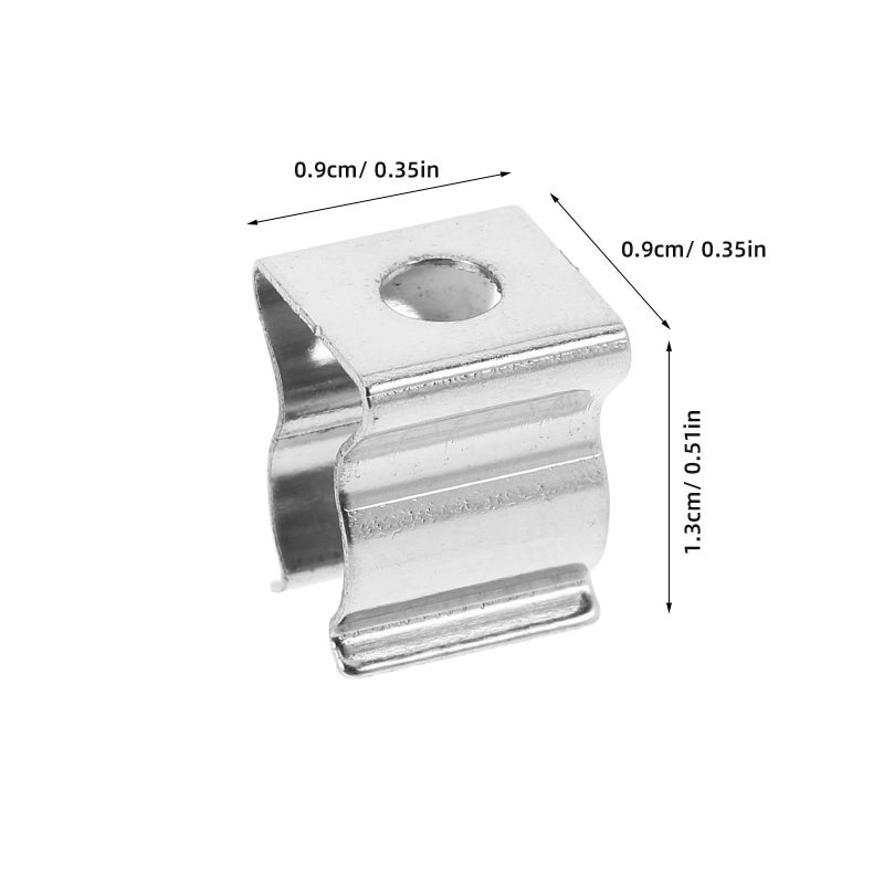 20 Stainless Steel Tube Fixing Clamps Pipe Holders For Indoor Conduit Installation - Image 3