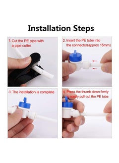 letino Letino Plastic Manual Flush Straight Double OD Valve Push Fit Switch White 14 Inch Pack of 2  - Image 4