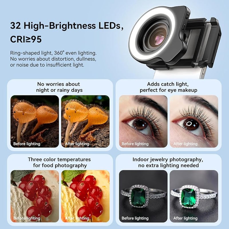 10X 20X Adjustable Smartphone Macro Lens Attachment For Detailed Photography - Image 4