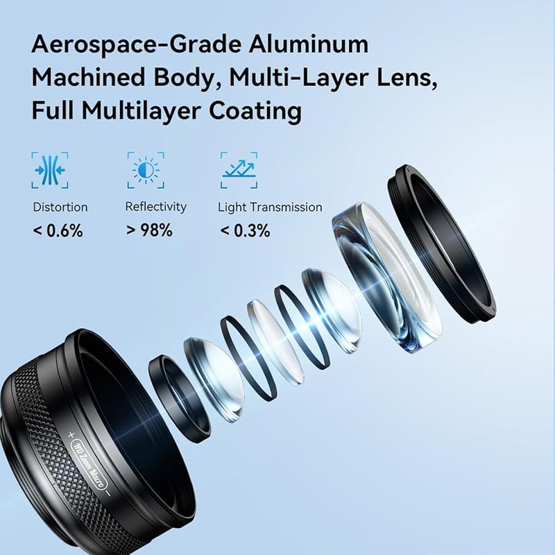 10X 20X Adjustable Smartphone Macro Lens Attachment For Detailed Photography - Image 5