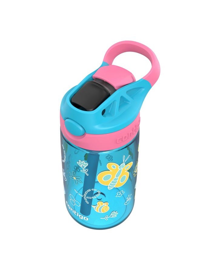 Contigo Kid's 14 oz. AutoSpout Straw Water Bottle - Blue Raspberry/Azalea - Image 2