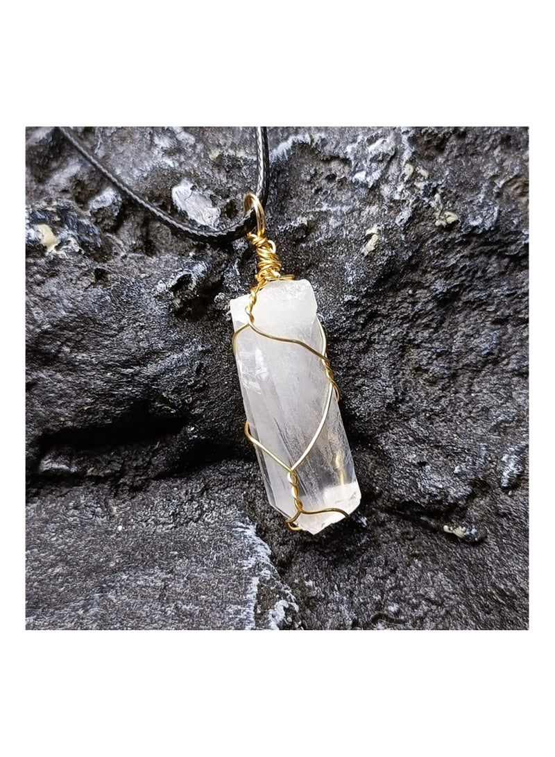 SYOSI 7 أحجار الشكرات الخام المطحونة قلائد أساور روحية للنساء المبتدئات تأمل حجر - Image 4