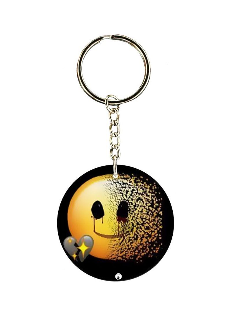 RKN Double Sided Emoji Printed Keychain