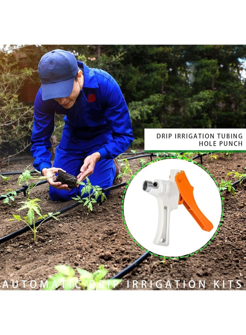 سيوسي Drip Irrigation Hole Puncher, Handheld Pipe Punch Tool with Ergonomic Handle, Precise Hole Cutter for Standard Drip Hoses, Durable Hose Piercing Tool for Garden Watering Systems Installation - Image 2