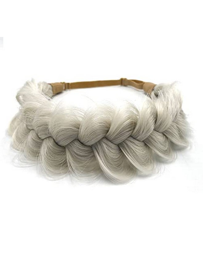 TOECWEGR Synthetic Hair Braided Headband Classic Wide Strands Wedding Disorderly Fluffy Braids Wig Band Women Beauty Accessory - Image 1