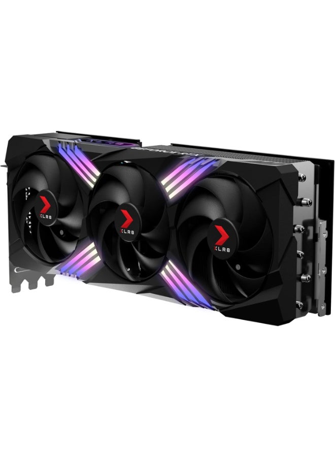 بي إن واي بطاقة الرسوميات GeForce RTX 4070 Ti 12GB XLR8 Gaming Verto Epic-X RGB مكسورة السرعة مع ثلاثة مراوح DLSS 3 - Image 2