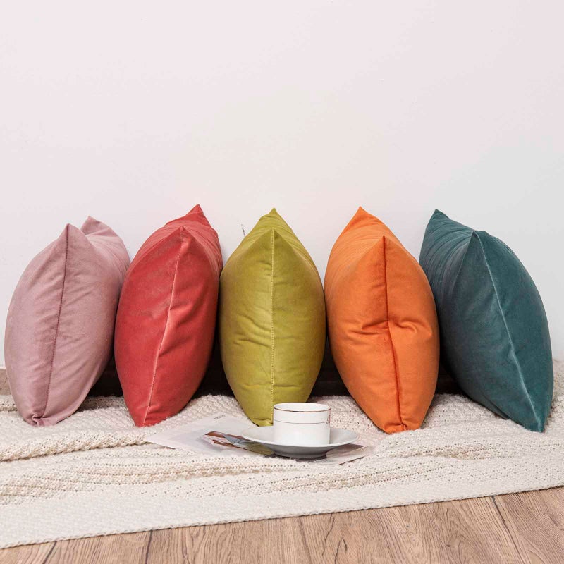JUSPURBET Emerald Lumbar Velvet Throw Pillow Covers 16x24 inch Set of 2 for Living Room Couch Sofa Bedroom Decorative Rectangle Solid Soft Cushion Cases with Invisible Zipper - Image 5