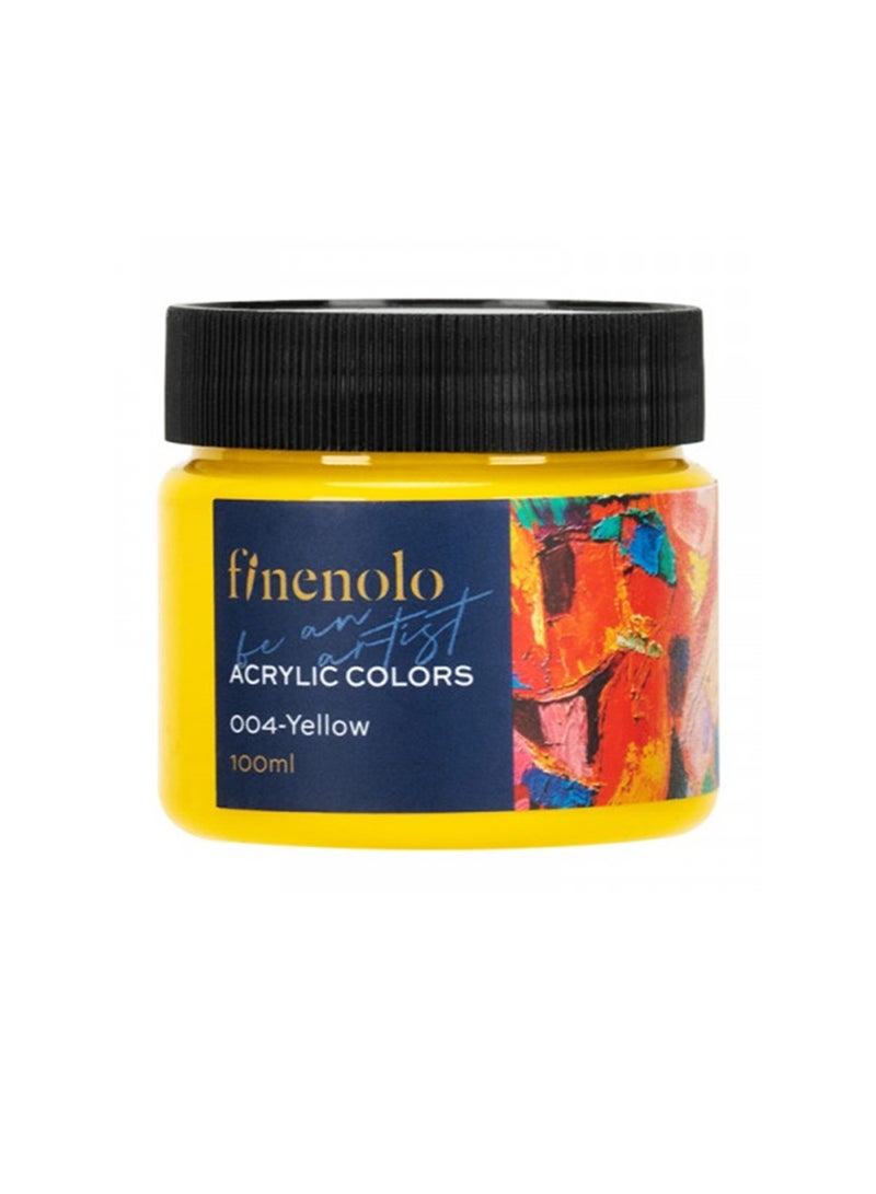 Deli Finenolo Acrylic Color 100ml Content Yellow - Image 1