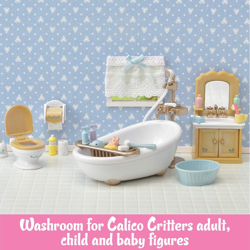 Calico Critters Calico Critters Country Bathroom Set - Toy Dollhouse Furniture and Accessories Set for Ages 3+  - Image 3