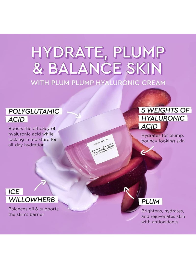 GLOW RECIPE Plum Plump Moisturizer with Hyaluronic Acid Daily Skin Moisturizer to Plump, Balance and Brighten Skin -Mini  - Image 4