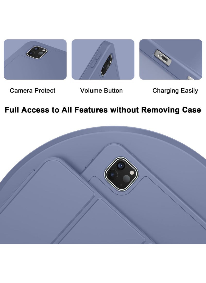 2024 iPad Pro 11 Inch Case M4 (5th Generation) with Pencil Holder Smart iPad Case 【Support Pencil Pro and Pencil (USB-C)】 Support Touch ID and Auto Wake/Sleep - Image 3