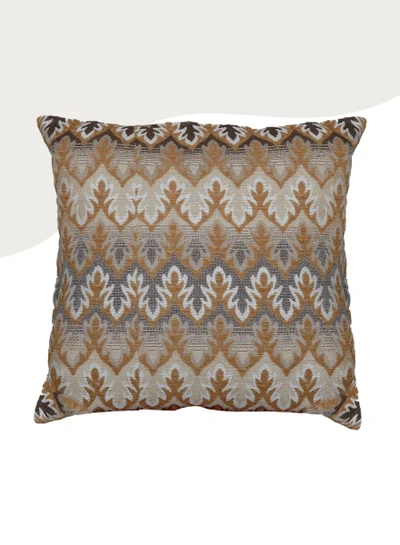 Donetella Cushion Cover,45X45 Cm (18X18 inch) 1-Pcs Decorative Throw Pillowcases Without Filler With Beautiful Abstract Art For Sofa Bed Living Room And Couch, Cocoa