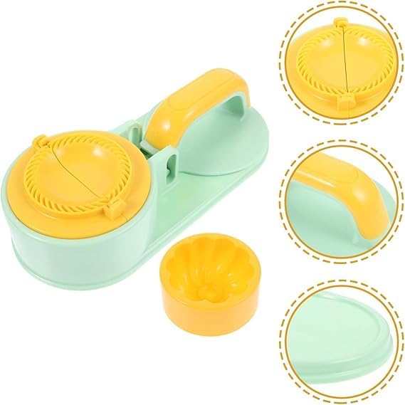 Moxtiza Moxtiza Dumpling Maker 3 in 1 Momo Maker Gujiya Maker Machine Momos Maker Machine Kajjikayalu Karanji Maker Samosa Maker Skin Press Mould for Ghughra with Dumpling Puri Maker  - Image 4