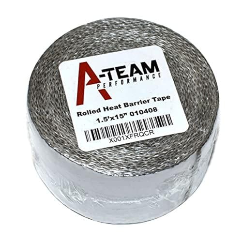 A-Team Performance Heat Shield & Thermal Tape Automotive Lightweight Reflective Barrier - 1.5-in x 15-ft Roll Silver - High-Temp Heat Tape Protector for Exhaust Hoses & Wiring to 2000F Radiant Barrier - Image 1