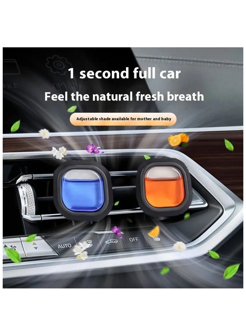 JINLI 30-Day Long-Lasting Car Air Freshener Vent Clip - Essential Oil Scented Odor Eliminator, 0.14 oz Each, Non-Toxic Fragrance Source for Fresh Car Smell - Image 2