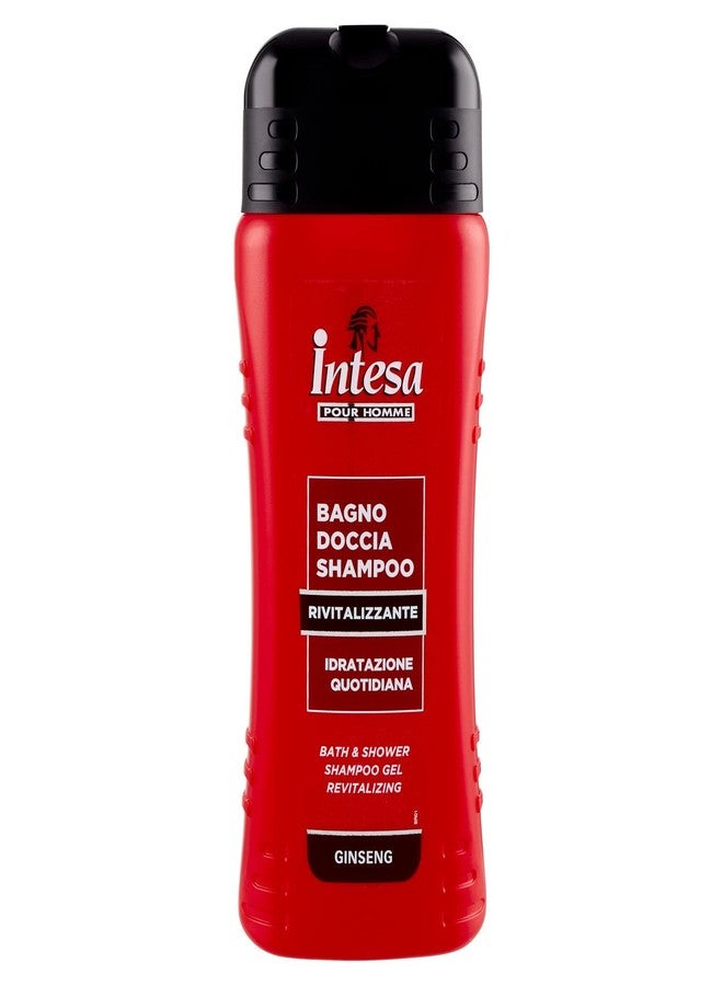intesa pour Homme – Daily Invigorating Shampoo, Shower Gel and Bath, Hydration, Ginseng – 500 ml - Image 1
