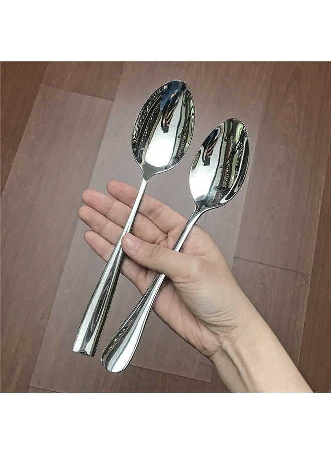 yongsheng - 4PCS Fine Flatware Dinner Spoon, Metallic-Satin Sand Dune Everyday Flatware Dinner Spoons, Set of 4, Silverware Set, Dishwasher Safe - Image 1