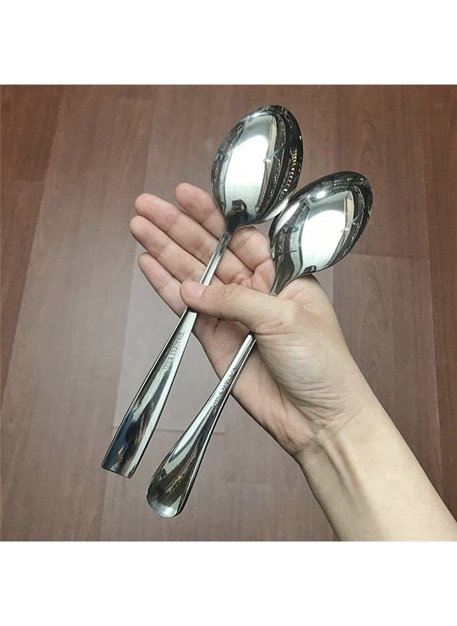 yongsheng - 4PCS Fine Flatware Dinner Spoon, Metallic-Satin Sand Dune Everyday Flatware Dinner Spoons, Set of 4, Silverware Set, Dishwasher Safe - Image 1