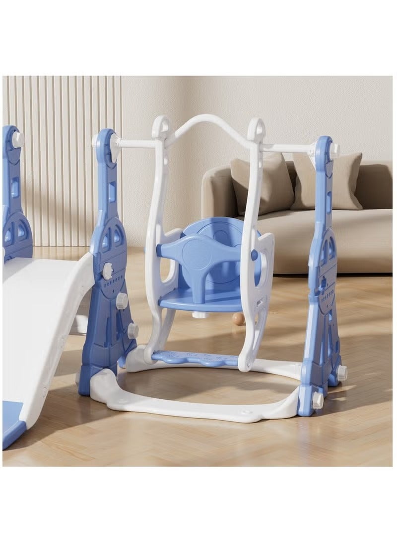 فول جوي مجموعة زحليقة وأرجوحة مع حلقة كرة سلة 3*1 للأطفال،مجموعة ملعب داخلي وخارجي للأطفال الصغار،مجموعة ألعاب تسلق للأطفال - Image 5