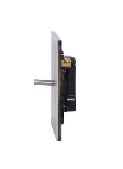 Donmarco Door Bell Switch – Fire Resistant , 15-Year Warranty , Plain Toggle Design – Stainless Steel/Copper (Brushed Satin Nickel) Sleek & Durable Wall Light Switch for Modern Spaces  - Image 1
