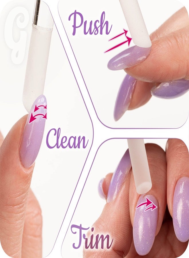 GLADZY Glass Cuticle Pusher Tool - 2 pcs. Manicure Sticks, Crystal Glass Cuticle Remover, Callous and Dry Skin Fingertip File, Nail Shaper, Professional Nail Care, Ethically Made in Czech Republic - Image 3