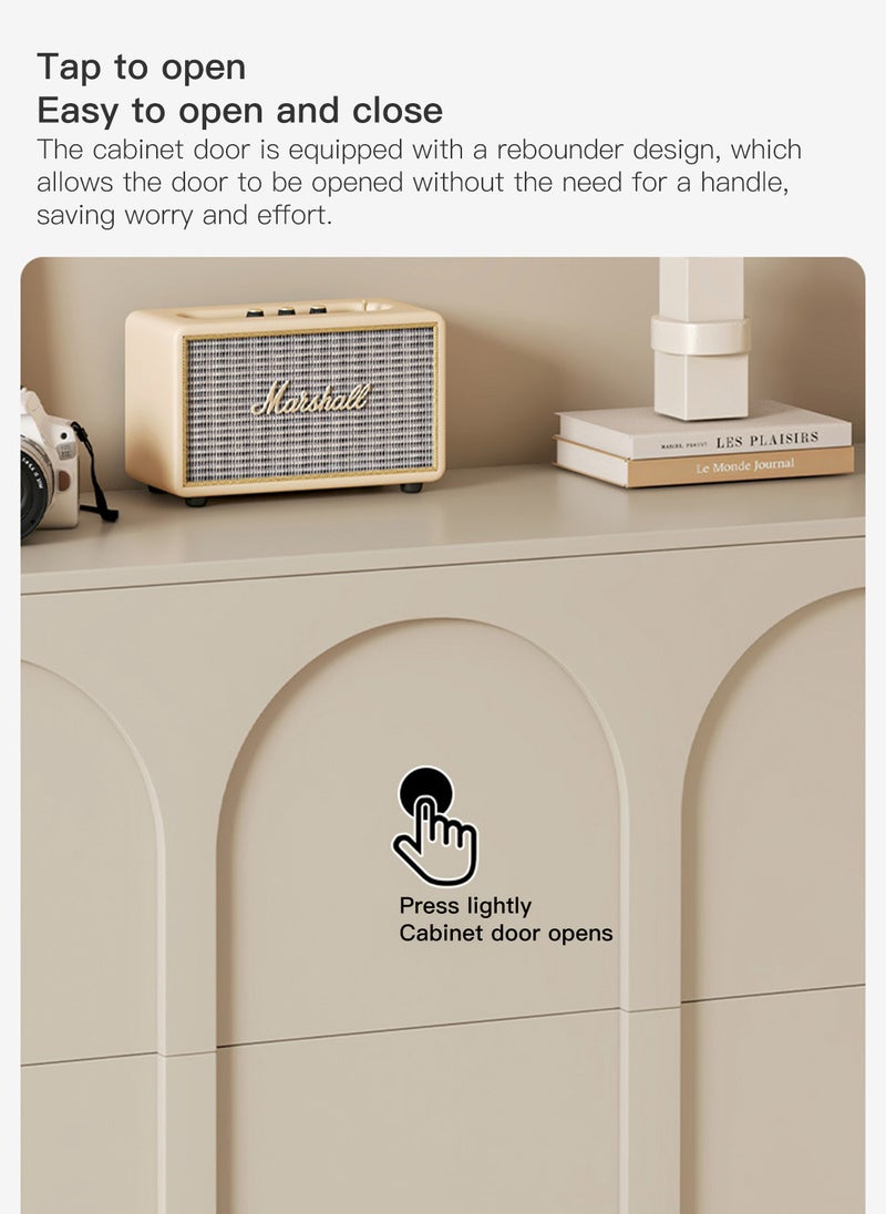 Sharpdo Shoe Storage Cabinet, Ins Style Shoe Organizer for Entryway & Hallway, Slim Narrow Freestanding Shoe Rack 60*17*120cm - Image 4