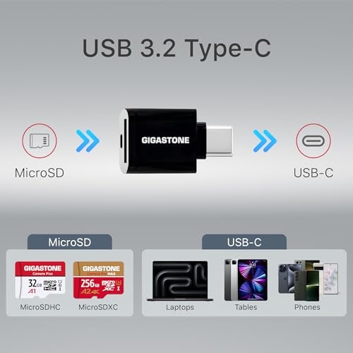 Gigastone 5Years Data Recovery GIGASTONE 512GB Micro SD Card with USB 32 Type C Card Reader 4K Camera Pro MAX Speed Up to 170MBs Compatible with Gopro DJI Dash Cam MicroSDXC UHSI A2 V30 U3 - Image 3