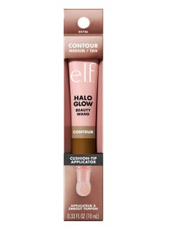 elf Halo Glow Contour Beauty Wand Liquid Contour Wand for a Naturally Shaped Look, Buildable Formula, Vegan & Cruelty Free, Medium/Tan  - Image 1