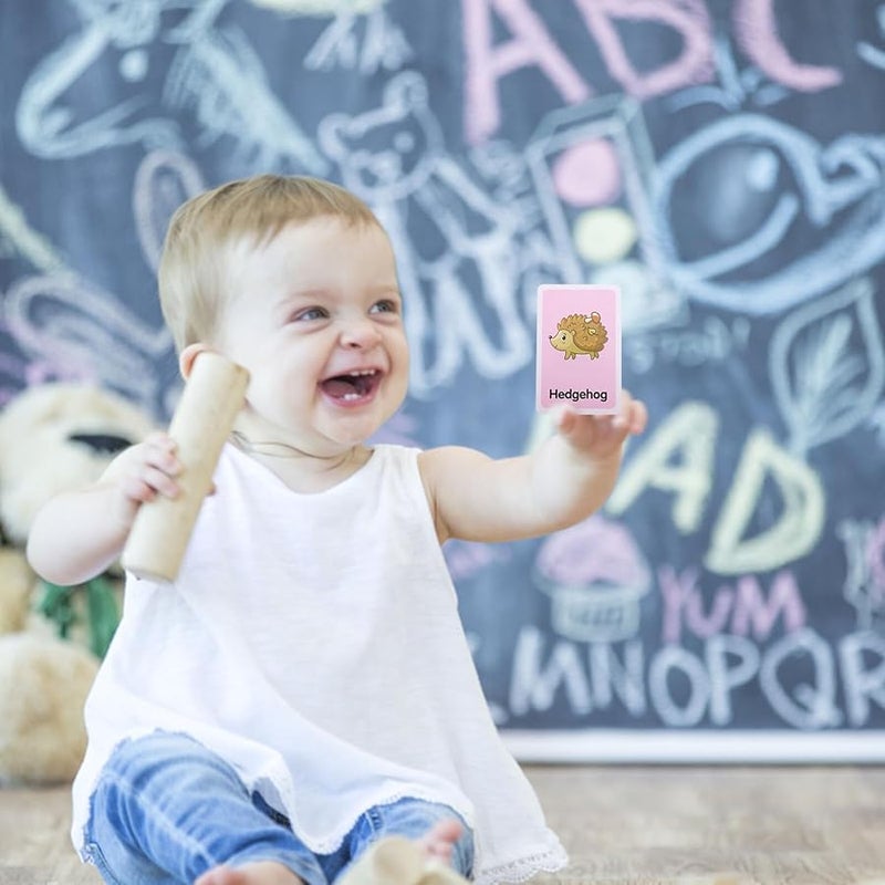 2 Sets Animal Body Parts Flash Cards Educational Photo Word Cards for Learning - Image 5