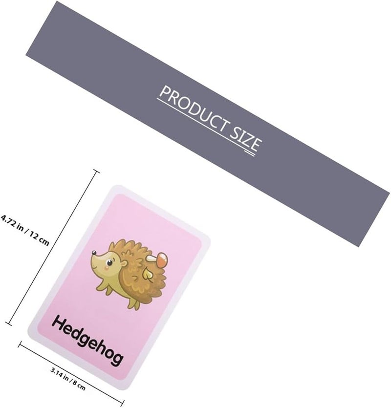 2 Sets Animal Body Parts Flash Cards Educational Photo Word Cards for Learning - Image 3