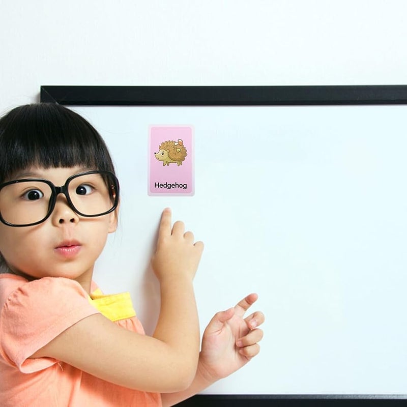 2 Sets Animal Body Parts Flash Cards Educational Photo Word Cards for Learning - Image 4