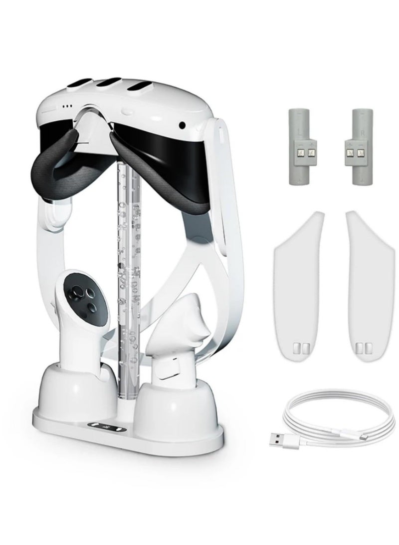 Raxoom Promass For  Quest 3 Charging Dock Station Controller Charger RGB Light Desktop VR Stand Non-slip VR Headset Controller Stand - Image 3