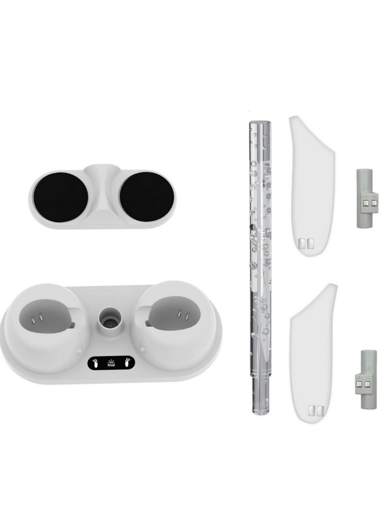 Raxoom Promass For  Quest 3 Charging Dock Station Controller Charger RGB Light Desktop VR Stand Non-slip VR Headset Controller Stand - Image 2