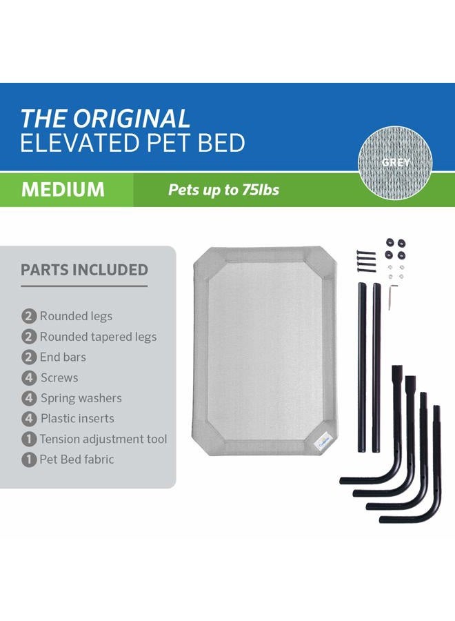 COOLAROO The Original Cooling Elevated Dog Bed, Indoor and Outdoor, Medium, Grey - Image 5