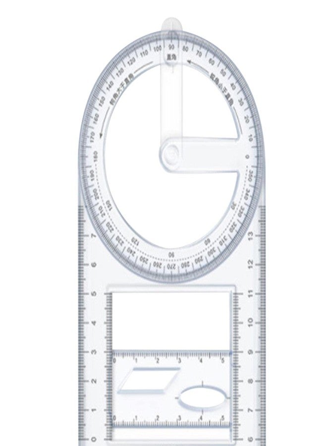 ATORSE® Multifunctional Geometric Ruler Mathematics Drawing Template for Woodworking Style A - Image 1