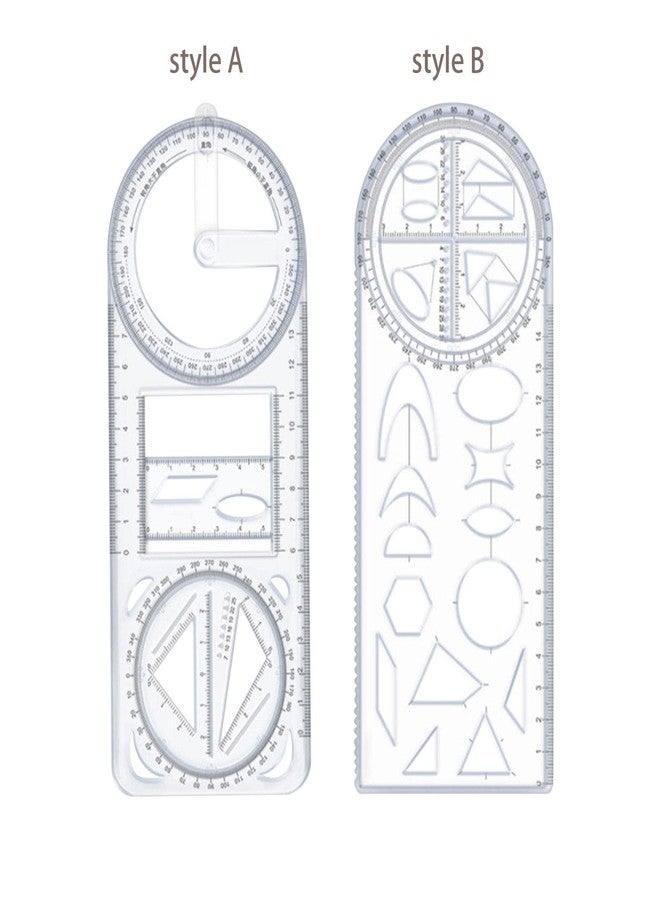 ATORSE® Multifunctional Geometric Ruler Mathematics Drawing Template for Woodworking Style A - Image 5