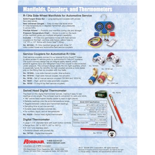 Robinair 18192 R-134A Manual Replacement Coupler Set - Image 2