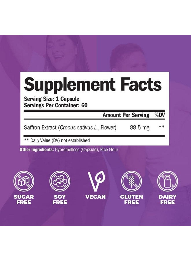 Vimerson Health Saffron Supplements for Women & Men. Saffron Extract Capsules Promote Eye, Heart, Brain & Metabolic Health. 100% Pure Saffron (Azafran) Alternative to Saffron Gummies or Safron Powder. Vegan 60 Caps - Image 3